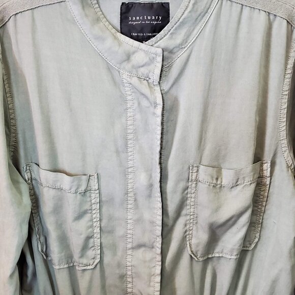 ❤️Sanctuary Anthropologie Utility Safari Sage Jacket - Picture 2 of 8